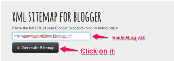 xml sitemap for blogger