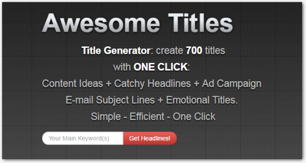 title generator tool