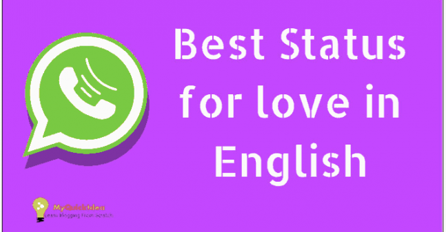 Best Status For Whatsapp In English For Love