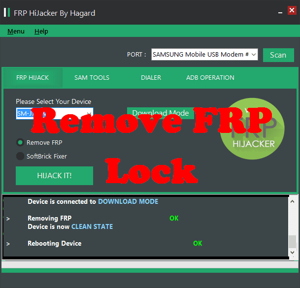 Download Samsung FRP Hijacker 2022 to Remove Samsung FRP Lock