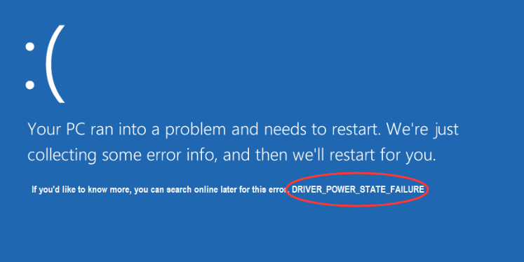 Fix Driver Power State Failure in Windows 10