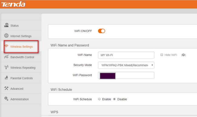 find the wifi password in router setting