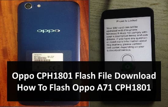Oppo CPH1801 Flash File Download