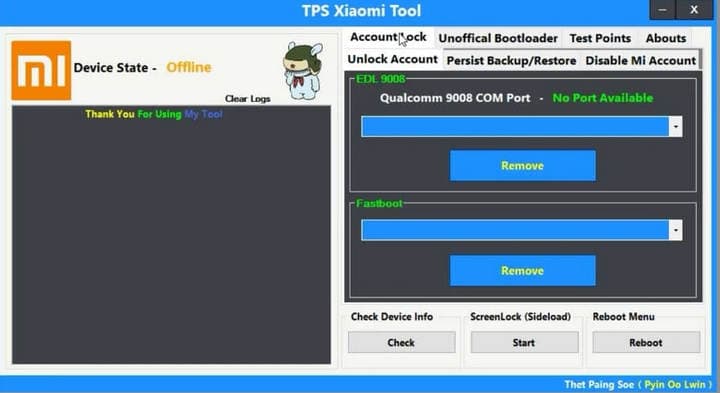 TPS Xiaomi Tool Latest Version Download for Windows 2022