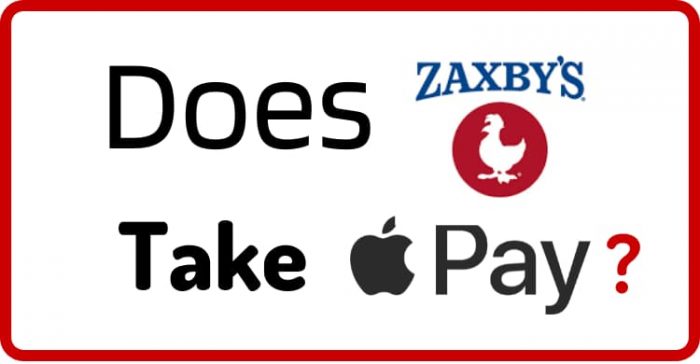 Does Zaxby’s Take Apple Pay