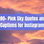 Pink Sky Quotes and Captions for Instagram