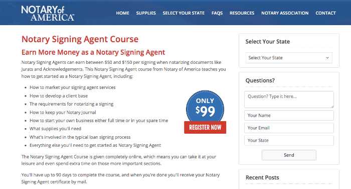 Notary Signing Agent Training (Notary of America)